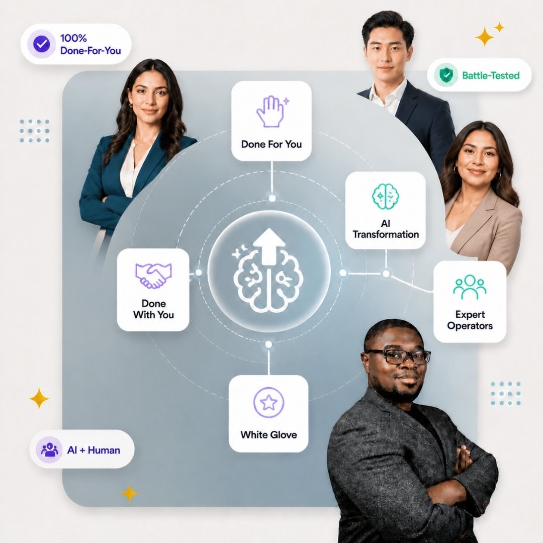 AlphaWeb White-Glove AI Transformation — done-for-you, done-with-you, expert operators